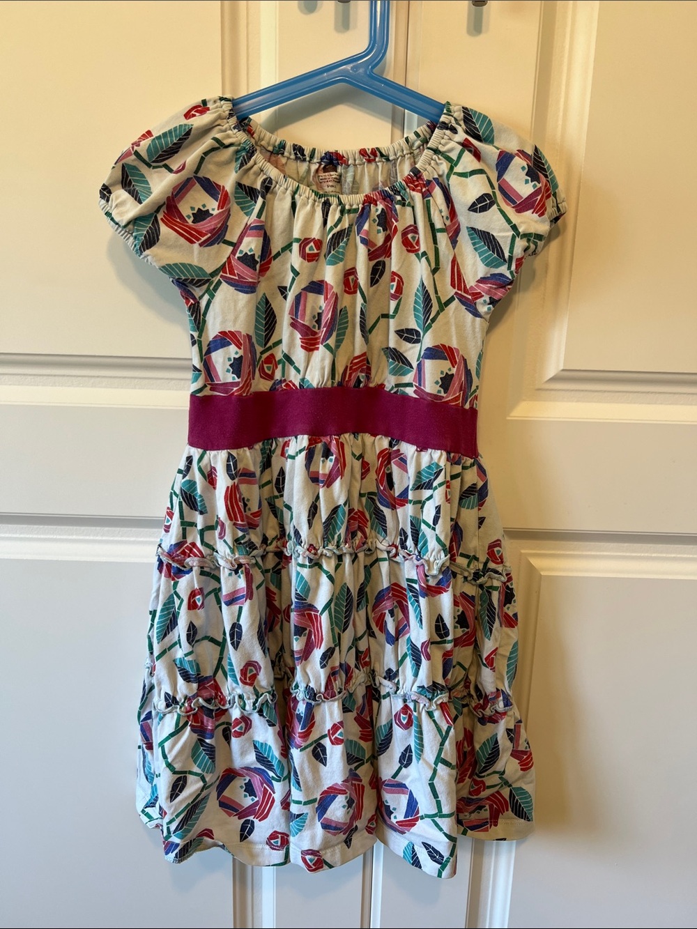 Tea Collection Cotton Tiered Dress, 5